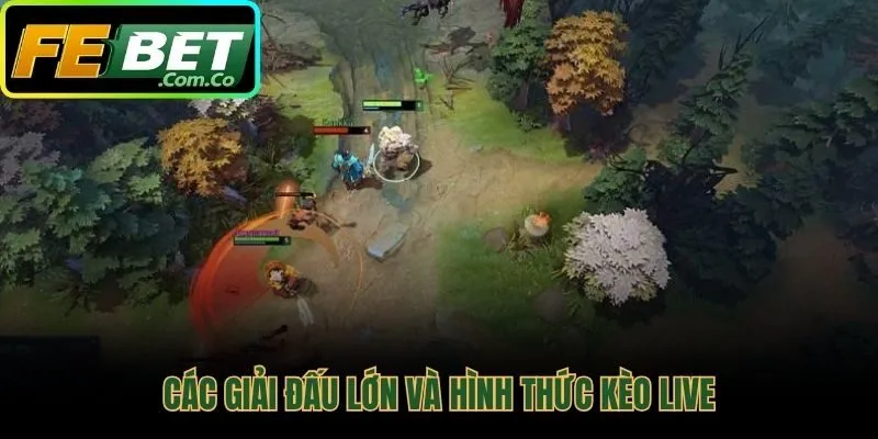 Kèo live và các giải đấu lớn trong cá cược Dota 2